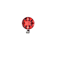 Primanova M-B2502-18 декоративный крючок кристалл, красный