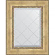 Зеркало настенное Evoform ExclusiveG 80х62 BY 4041 с гравировкой в багетной раме Состаренное серебро с орнаментом 120 мм  (BY 4041)