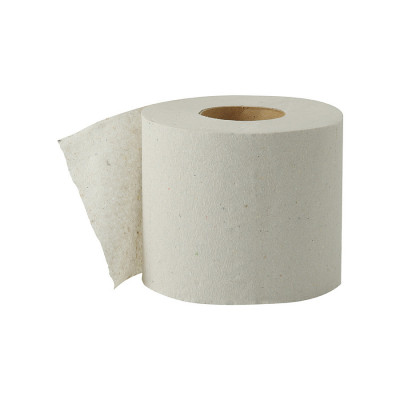 Бумага туалетная 1-слойная со втулкой, бытовая, серая (52м) в упаковке 48 рулонов