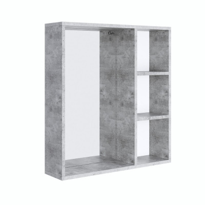 Зеркальный шкафчик Onika Девис 65 бетон чикаго, универсальный (206542)