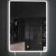 Зеркало в ванную Esbano 60 ESMI2073HDSA с подсветкой с сенсорным выключателем с подогревом и часами  (ESMI2073HDSA)
