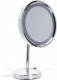 Косметическое зеркало Aquanet 2209D 21.5 см, LED-подсветка настольное хром (00204516)  (00204516)