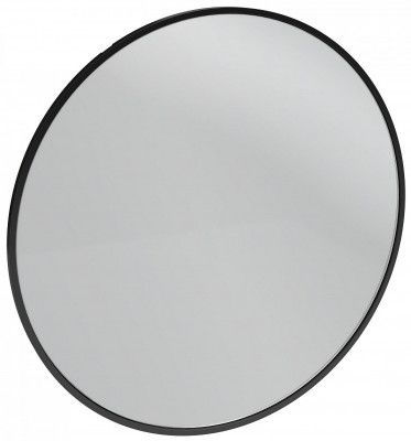 Зеркало подвесное в ванную 70 см Jacob Delafon Odeon Rive Gauche EB1177-S14, лакированная рама черный сатин круглое