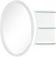 Зеркало Aquanet Опера L/R 70 белый подвесное овальная (00212365)  (00212365)