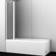 Шторка на ванну WasserKRAFT Berkel 110 48P02-110W стекло прозрачное профиль белый  (48P02-110W)