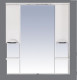Зеркальный шкаф для ванной Misty София 100 подсветка белая эмаль 114х114 (П-Соф02100-011Св)  (П-Соф02100-011Св)