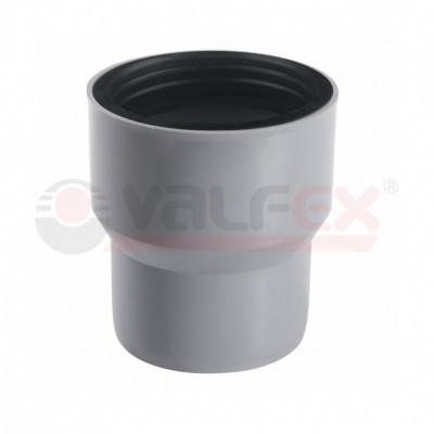 Переход с чугуна на пластик с манжетой для внутренней канализации VALFEX 50/75 серый (23050075М)