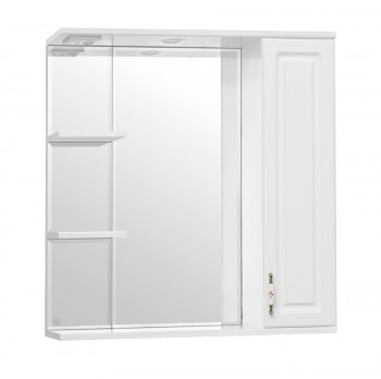 Зеркало-шкаф для ванной Style Line Олеандр-2 75/С Люкс белый (ЛС-00000051)