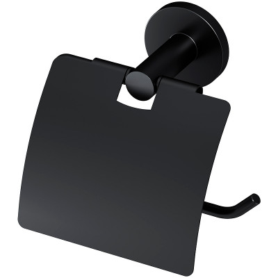 Настенный держатель туалетной бумаги AM.PM X-Joy A85A341422 с крышкой черный матовый