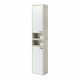 Шкаф - колонна Aquaton Флай 1-створчатый белый, дуб крафт L (1A237903FAX1L), для ванной  (1A237903FAX1L)
