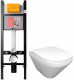 Комплект унитаза с инсталляцией Jacob Delafon Modern Life E21774RU-00 с сиденьем микролифт, белый  (E21774RU-00)