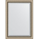 Зеркало настенное Evoform Exclusive 103х73 BY 1192 с фацетом в багетной раме Состаренное серебро с плетением 70 мм  (BY 1192)