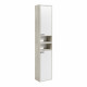 Шкаф - колонна Aquaton Флай 1-створчатый белый, дуб крафт R (1A237903FAX1R), для ванной  (1A237903FAX1R)