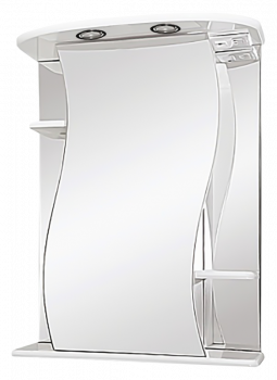 Зеркальный шкаф для ванной Misty Лиана 60 левый подсветка 60х72 (Э-Лиа02060-01СвЛ)