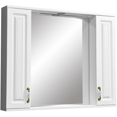Зеркало со шкафом в ванную Stella Polar Кармела 100 SP-00000187 Ольха белая