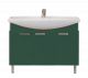 Тумба под раковину Misty Джулия -120 прямая зеленая (Л-Джу01120-0810Пр)  (Л-Джу01120-0810Пр)