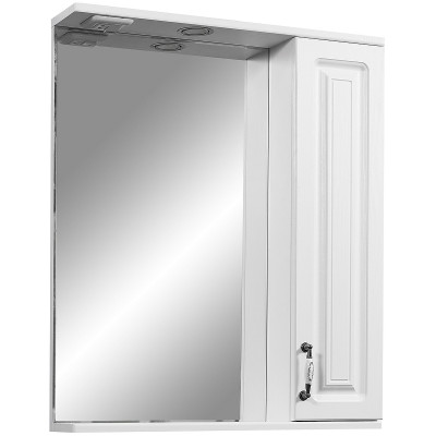 Зеркало со шкафом в ванную Stella Polar Кармела 65 SP-00000184 Ольха белая