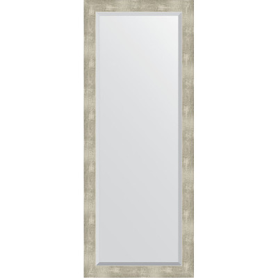 Зеркало настенное Evoform Exclusive 141х56 BY 1169 с фацетом в багетной раме Алюминий 61 мм