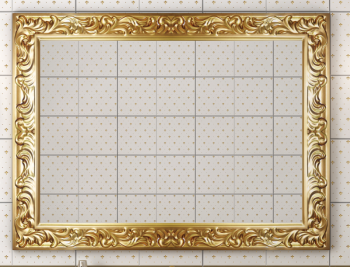 Зеркало для ванной Misty Bogema 100 золото 100х75 (Л-Бог02100-163)