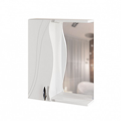 Зеркальный шкаф в ванну навесной с подсветкой MIXLINE Лима-55 левый (533184)