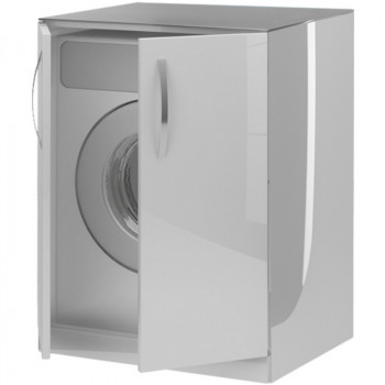 Шкаф для стиральной машины De Aqua Трио Люкс 70 185076 белый напольная