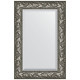Зеркало настенное Evoform Exclusive 89х59 BY 3416 с фацетом в багетной раме Византия серебро 99 мм  (BY 3416)
