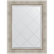 Зеркало настенное Evoform ExclusiveG 89х66 BY 4104 с гравировкой в багетной раме Римское серебро 88 мм  (BY 4104)