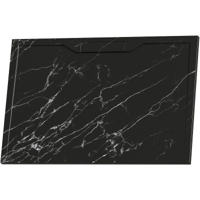 Душевой поддон из искусственного камня RGW STE MB 100x80 52342810-14 черный мрамор прямоугольный