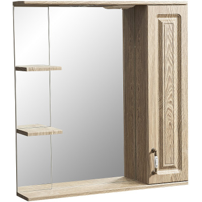 Зеркало со шкафом в ванную Stella Polar Кармела 75/С SP-00000182 с подсветкой Карпатская ель