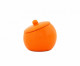 Контейнер для ватных палочек Primanova оранжевый глянцевый, Nora (оранжевый) 10х10х9 см полимер D-15106  (D-15106)