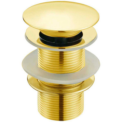 Донный клапан SantiLine SL-108 click-clack золото для раковины