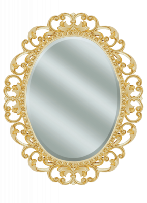 Зеркало для ванной Misty Аврора O.1076.PA.ZA col 142 820х1020 золото, овальное (Л-Авр-07082-142ОЗ)