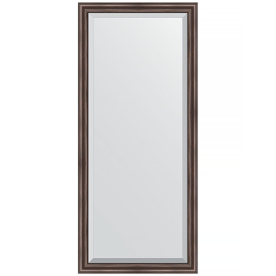 Зеркало настенное Evoform Exclusive 161х71 BY 1204 с фацетом в багетной раме Палисандр 62 мм