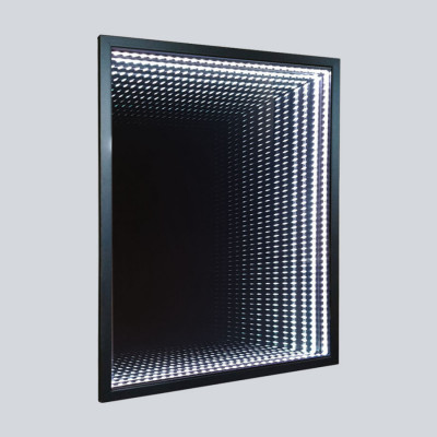 Зеркало в ванную Vincea LED VLM-2M600MB 600x800 сенсорный выкл диммер черное прямоугольное