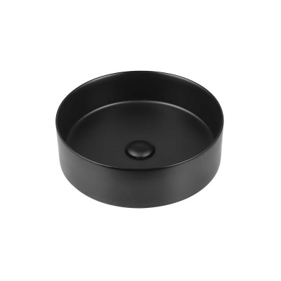 Раковина керамическая Vincea VBS-316MB 405x405x130 накладная круглая черный