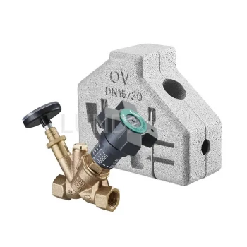 Балансировочный клапан Aquastrom C, с термометром и изоляцией, Oventrop ВР 1/2 15 (4208152)