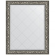 Зеркало настенное Evoform ExclusiveG 124х99 BY 4372 с гравировкой в багетной раме Византия серебро 99 мм  (BY 4372)