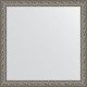 Зеркало настенное Evoform Definite 74х74 BY 3232 в багетной раме Виньетка состаренное серебро 56 мм  (BY 3232)