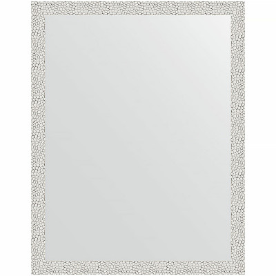Зеркало настенное Evoform Definite 91х71 BY 3258 в багетной раме Чеканка белая 46 мм