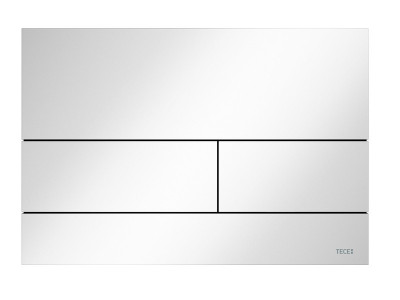 TECEsquare II Металлическая панель смыва унитаза II для системы с двойным смывом, материал металл, цвет панели белый, цвет клавиш белый (9240832)