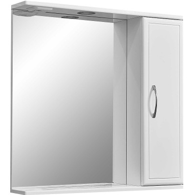 Зеркало со шкафом в ванную Stella Polar Концепт 70/С R SP-00000127 с подсветкой белое