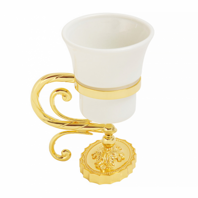 MIGLIORE Edera 16953 стакан настольный, керамика/золото