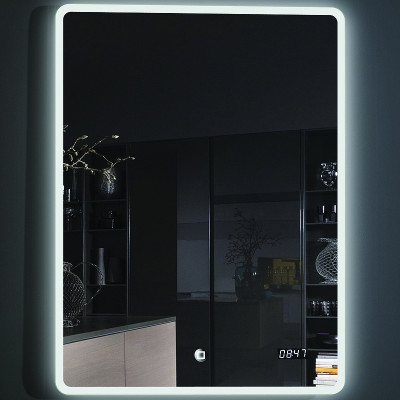 Зеркало в ванную Esbano 60 ESMI2073HDS с подсветкой с сенсорным выключателем с подогревом и часами