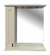 Зеркальный шкаф Misty Лувр 75 левый слоновая кость 75х80 (П-Лвр03075-1014Л)  (П-Лвр03075-1014Л)