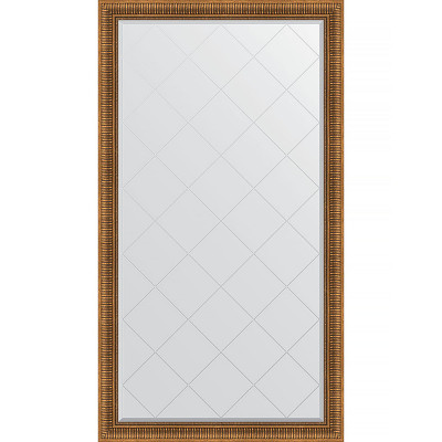 Зеркало напольное Evoform ExclusiveG Floor 202х112 BY 6362 с гравировкой в багетной раме Бронзовый акведук 93 мм