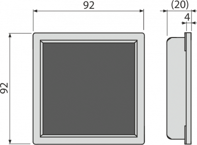 Решетка для cливных трапов из нержавеющей стали 92×92 мм, под кладку плитки AlcaPlast MPV016