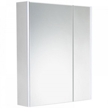Зеркальный шкаф в ванную Roca Ronda 60 ZRU9303007 с подсветкой бетон белый матовый