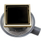 Трап для душа Pestan Confluo Standard 13000152 с решеткой черный золото глянец  (13000152)