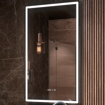 Зеркало в ванную Vigo Roberta Luxe 60 z.ROB.60.Luxe с подсветкой и подогревом с сенсорным выключателем