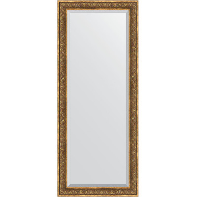 Зеркало напольное Evoform Exclusive Floor 204х84 BY 6131 с фацетом в багетной раме Вензель бронзовый 101 мм
